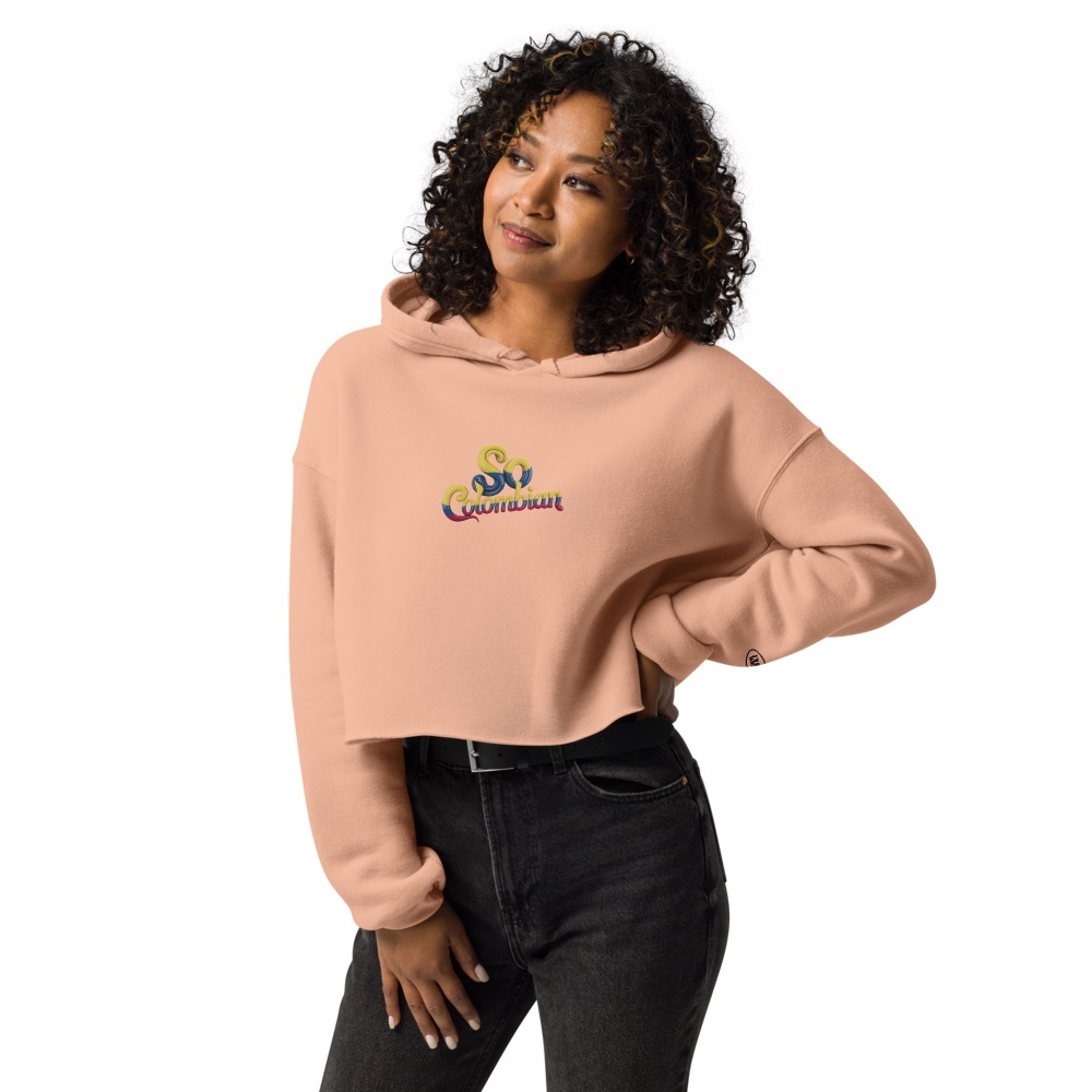 So Colombian Women's Peach Cropped Hoodie Spring/Summer 2025 by I’M So What Co